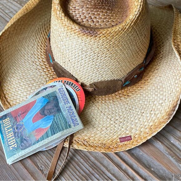 NEW Bullhide Hope Has Wings Straw Cowgirl Rodeo Hat Medium - Picture 9 of 14